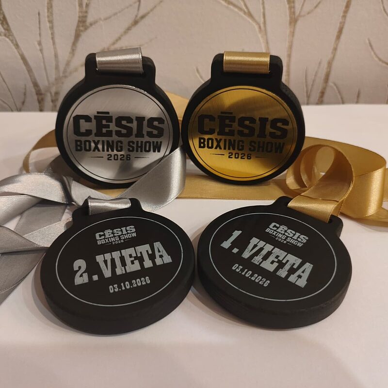 Power Meets Elegance: Bespoke Wooden Medals for "Cēsis Boxing Show 2026"