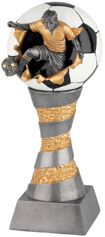Ekskluzīva 3D Futbola Trofeja ar Spirālveida Pamatni