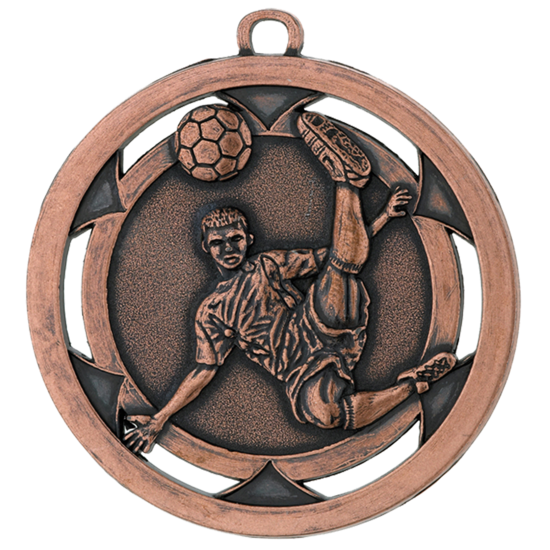 Futbola Medaļa "šķērīte" ar Izgriezuma Dizainu