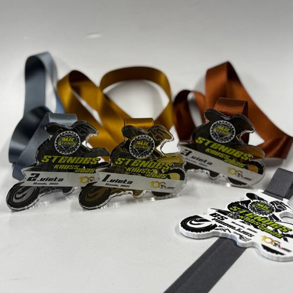 Stende Cup 2025 - transparent acrylic glass medals