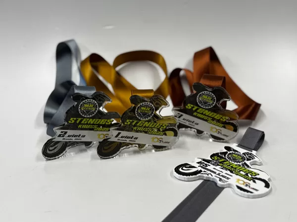 Stende Cup 2025 - transparent acrylic glass medals