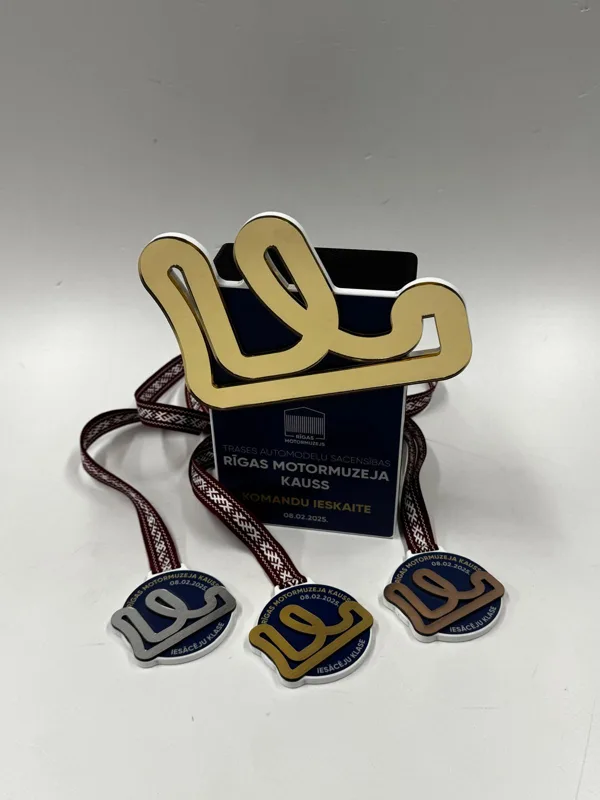 Riga Motor Museum Cup - acrylic glass medals and trophies